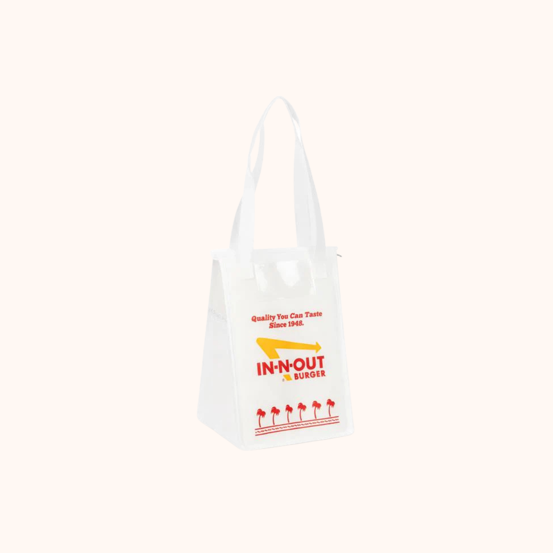Trader Joe's IN-N-OUT White Lunch Tote — buy online at Cali Snax Co.
