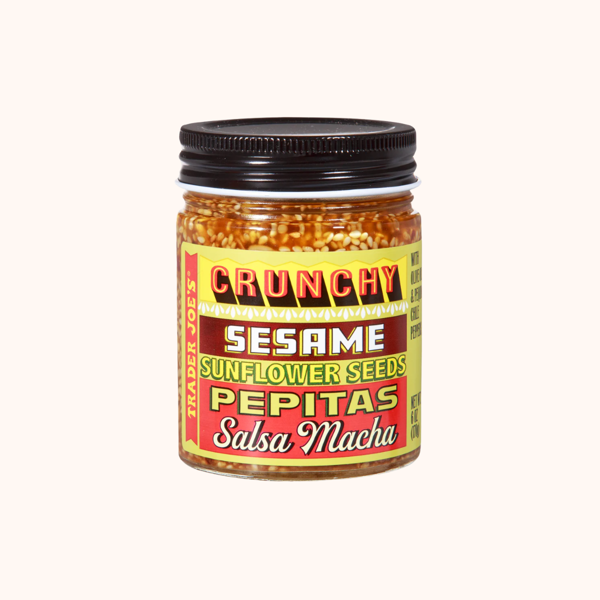 Crunchy Sesame Sunflower Seeds Pepitas Salsa Macha