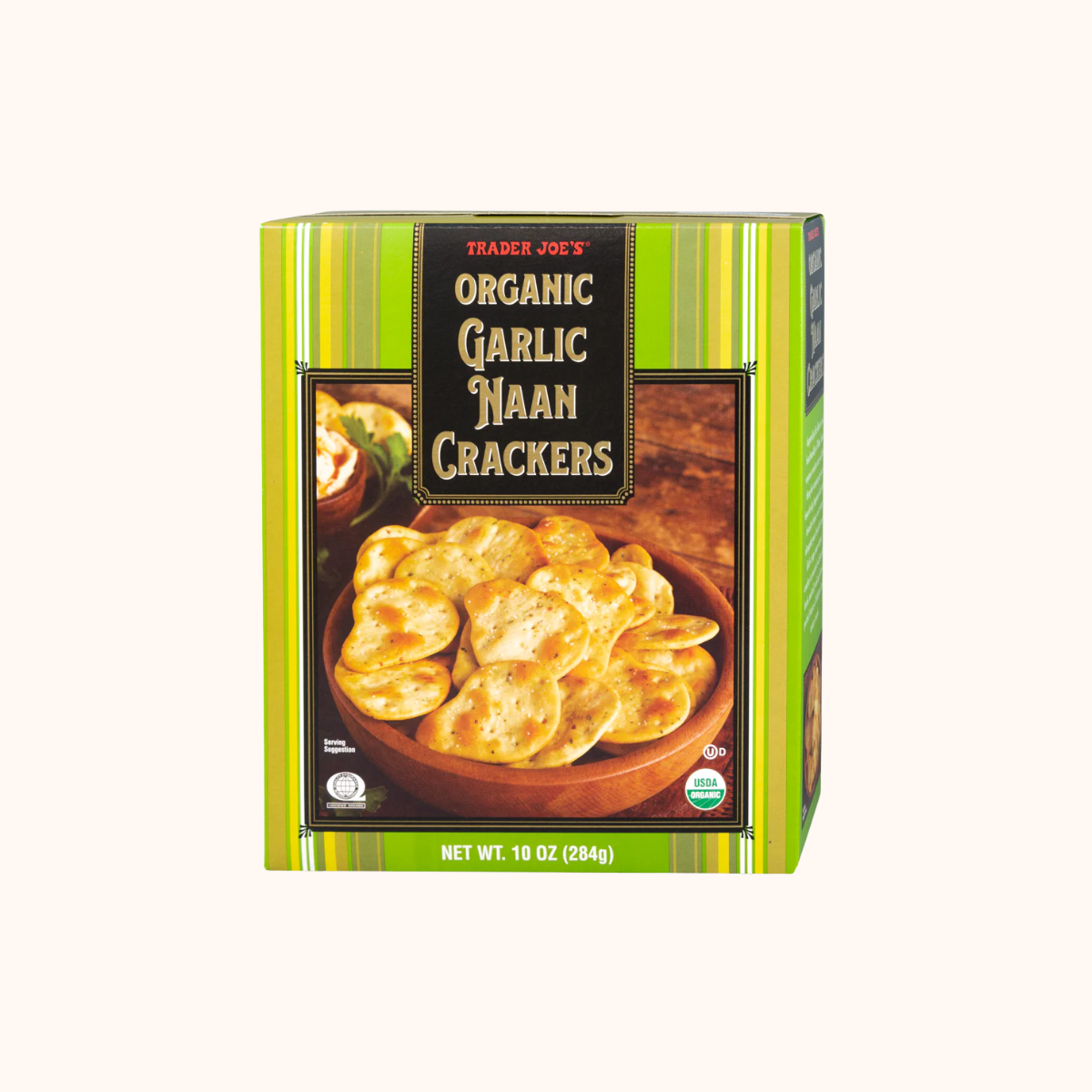 Trader Joe's Organic Garlic Naan Crackers — buy online at Cali Snax Co.