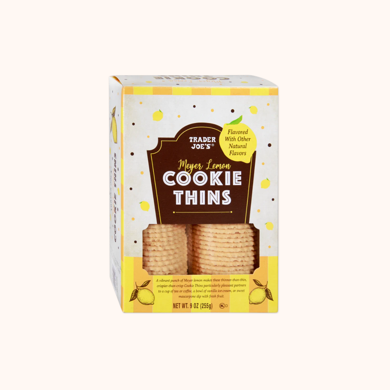 Trader Joe's Meyer Lemon Cookie Thins — buy online at Cali Snax Co.