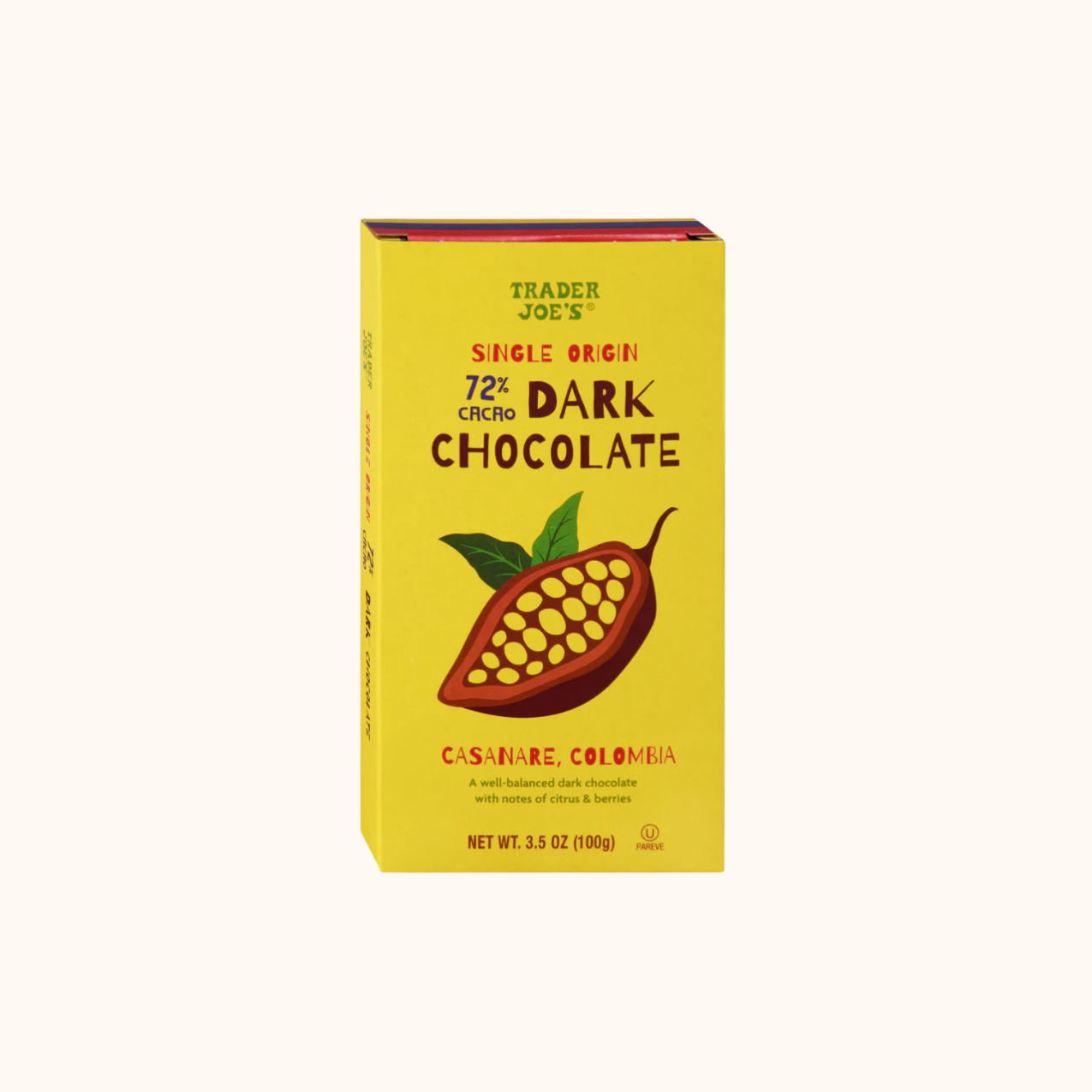 Trader Joe's Single Origin 72% Cacao Dark Chocolate — buy online at Cali Snax Co.