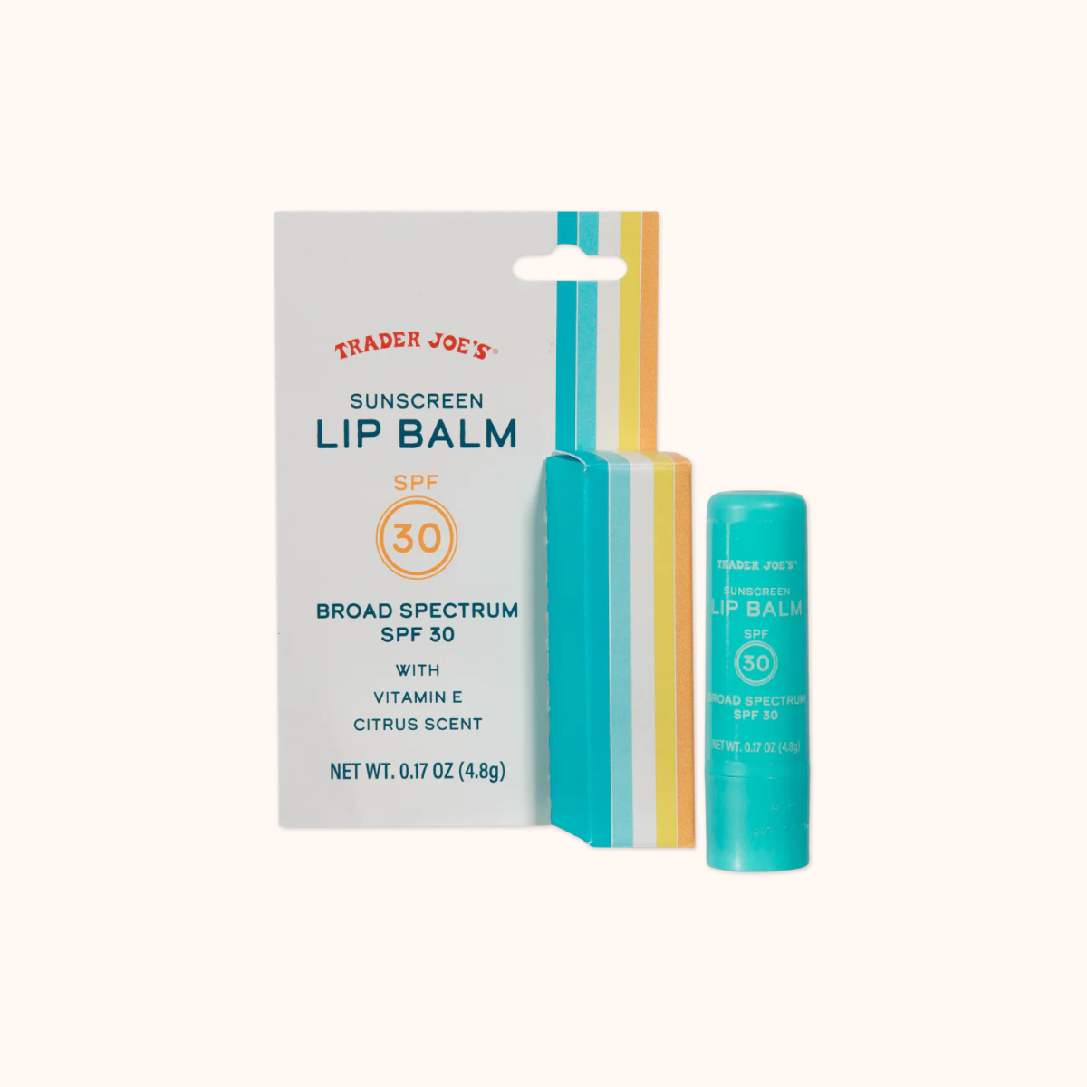 Trader Joe's Sunscreen Lip Balm SPF 30 — buy online at Cali Snax Co.