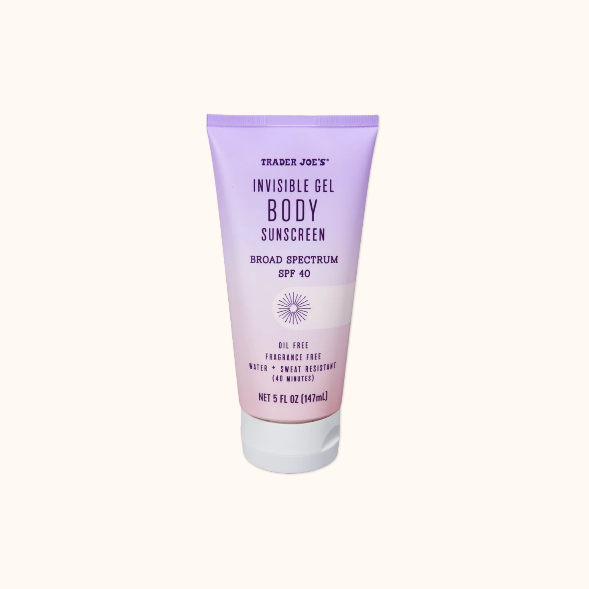 Trader Joe's Invisible Gel Body Sunscreen SPF 40 — buy online at Cali Snax Co.